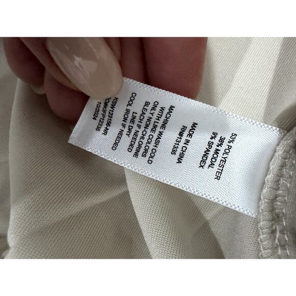 Urban Social Women's Cloud Luxe Cream Pullover Half Zip Fleece Top Small Preppy - Picture 5 of 6